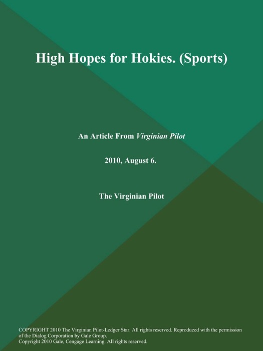 High Hopes for Hokies (Sports)