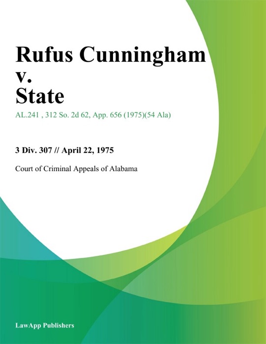 Rufus Cunningham v. State