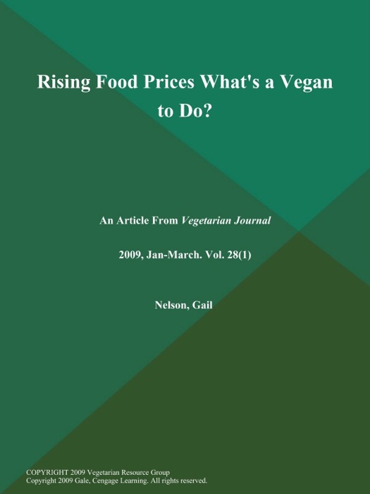 Rising Food Prices What's a Vegan to Do?