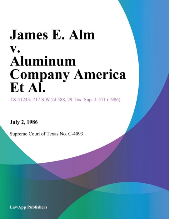 James E. Alm v. Aluminum Company America Et Al.