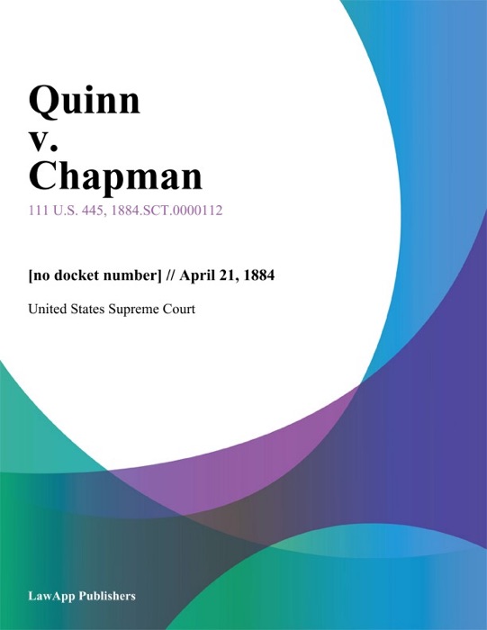 Quinn v. Chapman