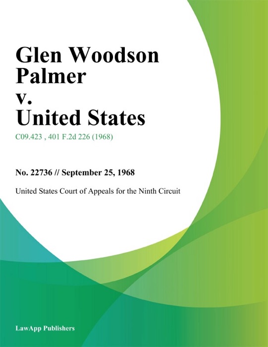 Glen Woodson Palmer v. United States