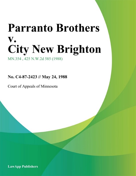 Parranto Brothers v. City New Brighton
