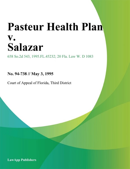 Pasteur Health Plan v. Salazar