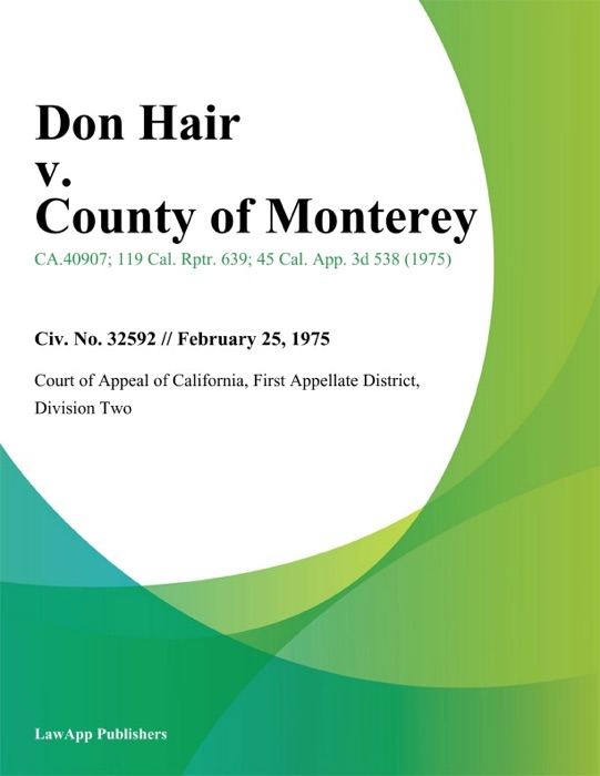 Don Hair v. County of Monterey