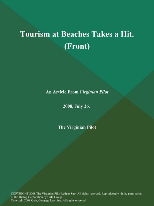 Tourism at Beaches Takes a Hit (Front)