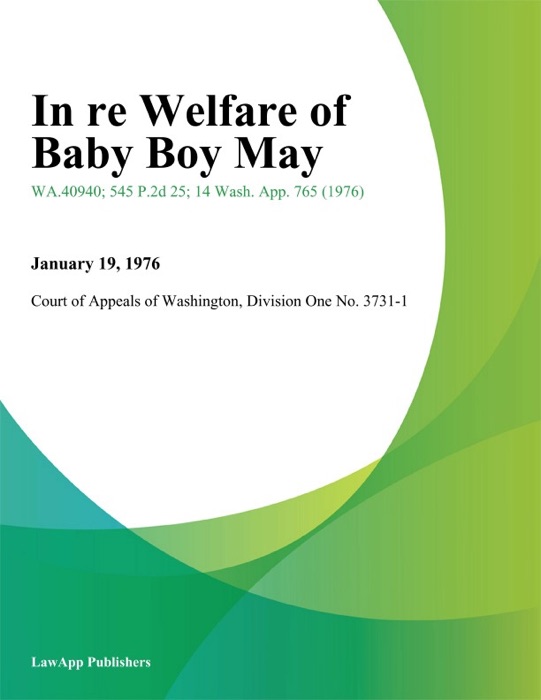 In Re Welfare of Baby Boy May