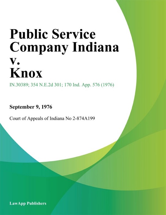 Public Service Company Indiana v. Knox