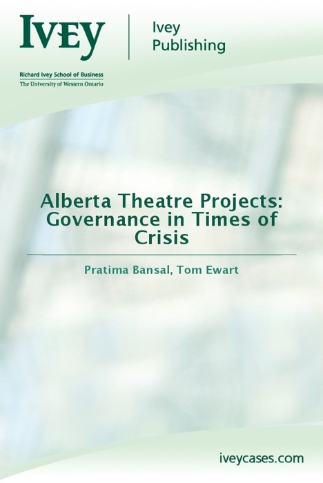 Alberta Theatre Projects: Governance in Times of Crisis