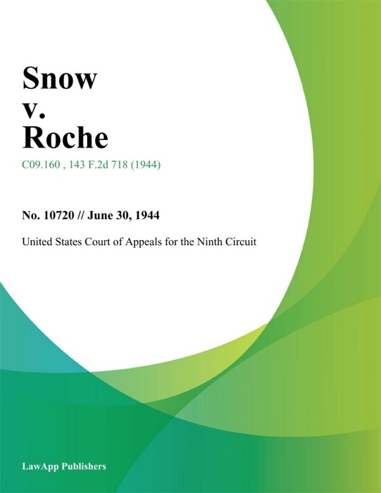 Snow v. Roche