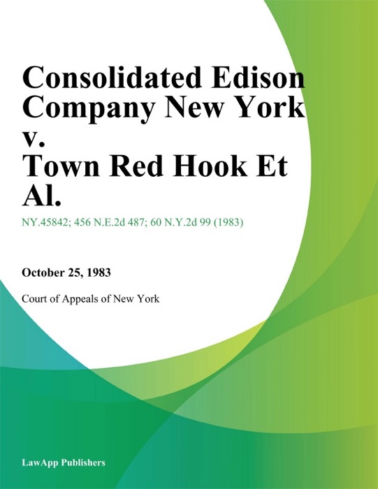 Consolidated Edison Company New York v. Town Red Hook Et Al.