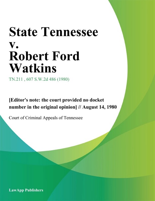 State Tennessee v. Robert ford Watkins