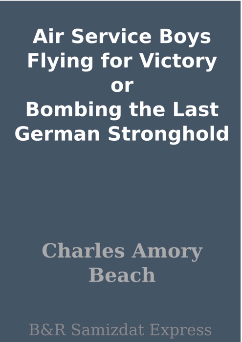 Air Service Boys Flying for Victory or Bombing the Last German Stronghold