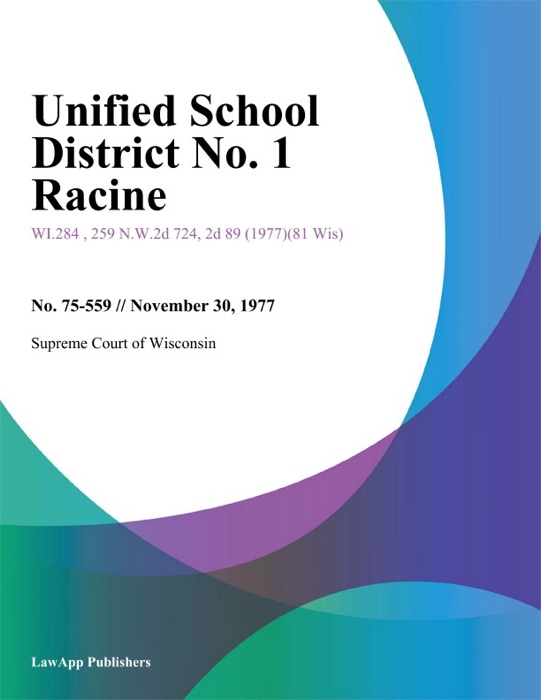 Unified School District No. 1 Racine