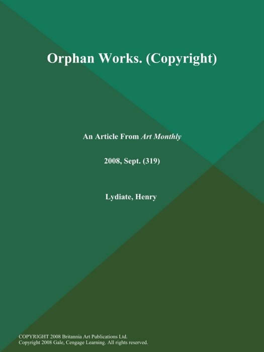 Orphan Works (Copyright)