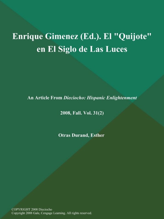 Enrique Gimenez (Ed.). El 