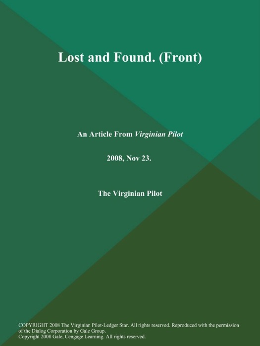 Lost and Found (Front)