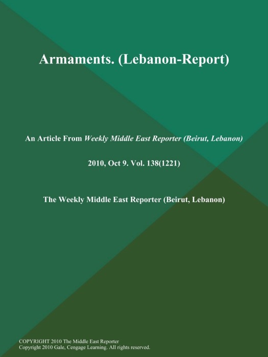 Armaments (Lebanon-Report)