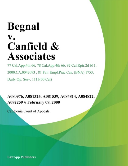 Begnal v. Canfield & Associates