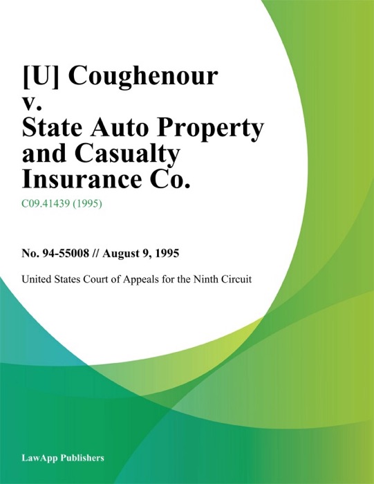 Coughenour v. State Auto Property and Casualty Insurance Co.