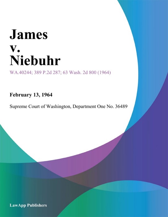 James v. Niebuhr