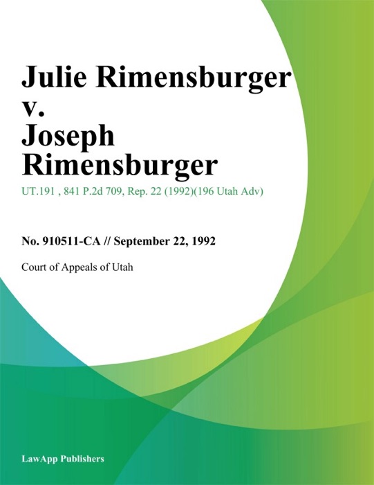 Julie Rimensburger v. Joseph Rimensburger