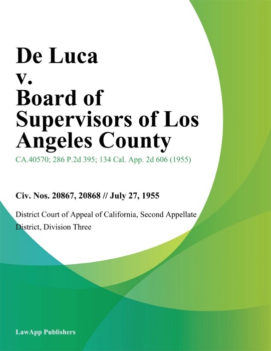 De Luca v. Board of Supervisors of Los Angeles County