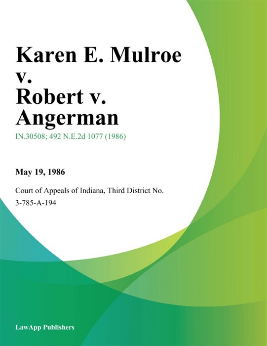 Karen E. Mulroe v. Robert v. Angerman