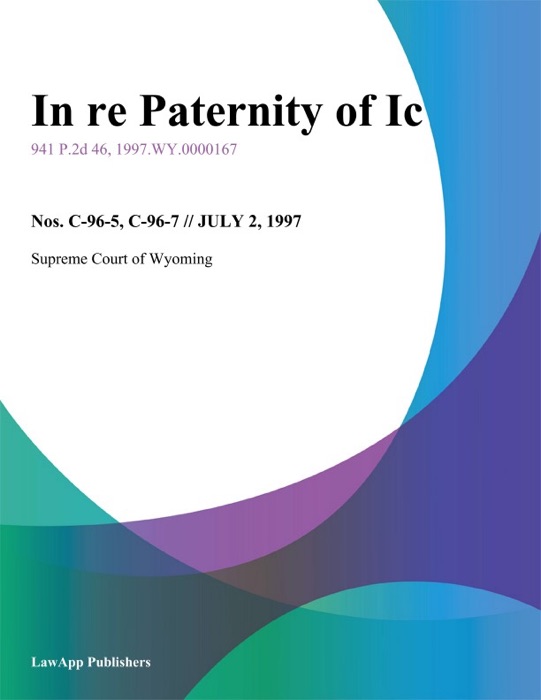 In Re Paternity of Ic