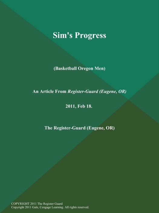 Sim's Progress (Basketball Oregon Men)