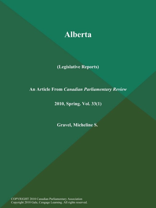 Alberta (Legislative Reports)