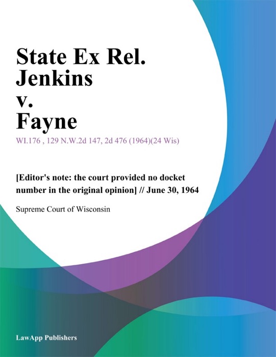 State Ex Rel. Jenkins v. Fayne