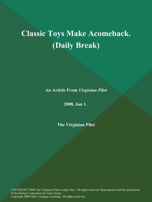 Classic Toys Make Acomeback (Daily Break)