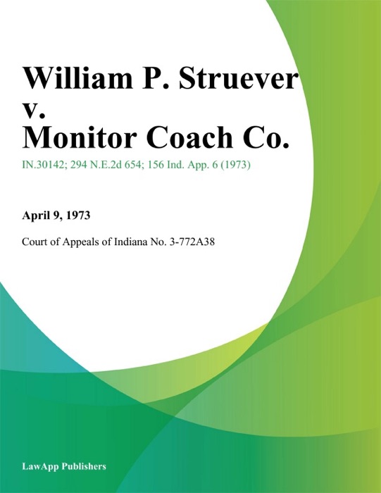 William P. Struever v. Monitor Coach Co.