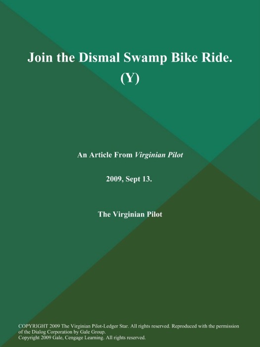 Join the Dismal Swamp Bike Ride (Y)