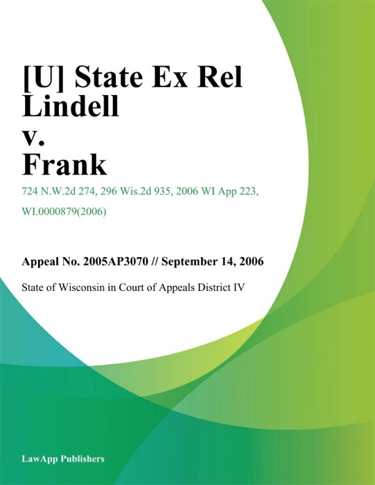 State Ex Rel Lindell v. Frank