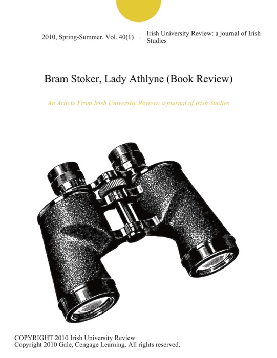 Bram Stoker, Lady Athlyne (Book Review)