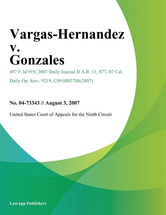 Vargas-Hernandez v. Gonzales