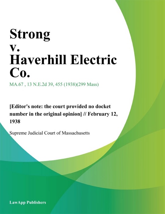 Strong v. Haverhill Electric Co.