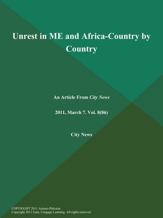 Unrest in ME and Africa-Country by Country