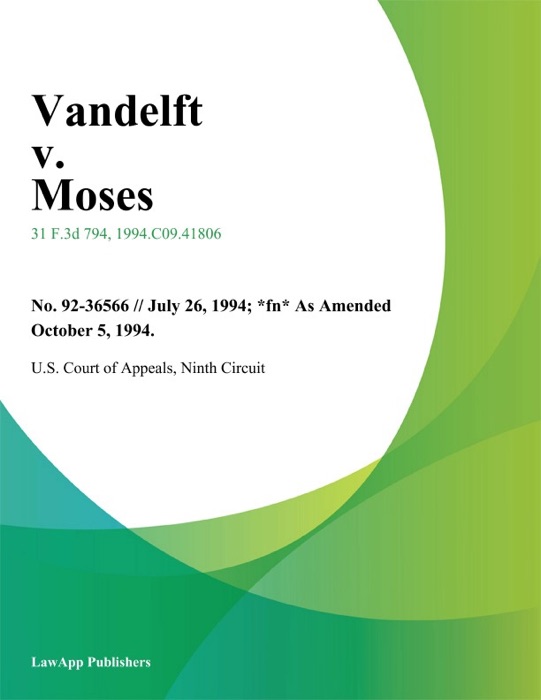 Vandelft V. Moses