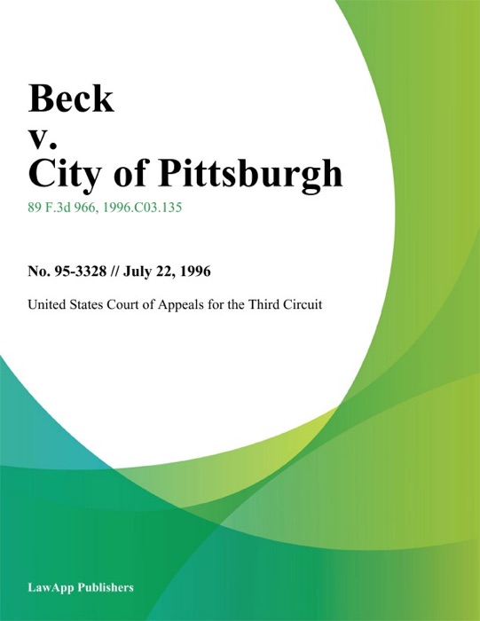 Beck v. City of Pittsburgh