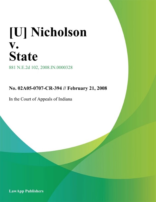 Nicholson v. State