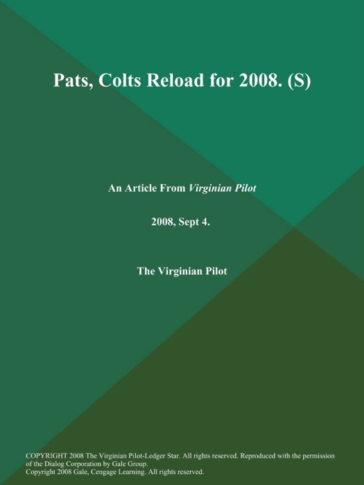 Pats, Colts Reload for 2008 (S)