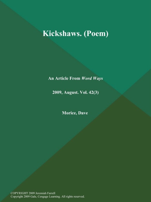 Kickshaws (Poem)