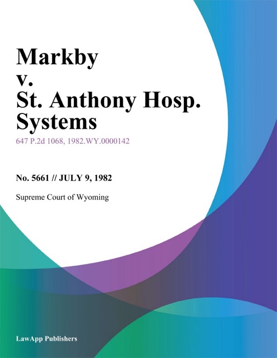 Markby v. St. Anthony Hosp. Systems