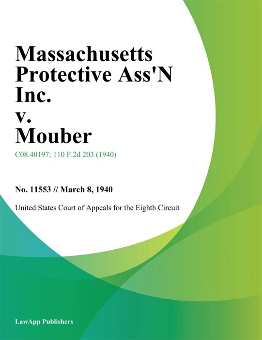 Massachusetts Protective Ass'n Inc. V. Mouber.