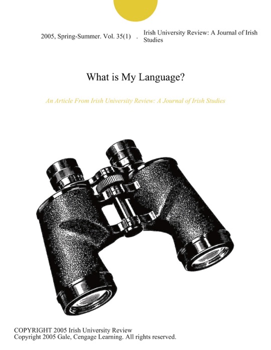 What is My Language?