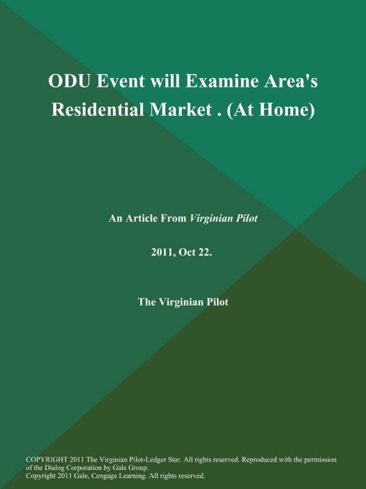 ODU Event will Examine Area's Residential Market   (At Home)