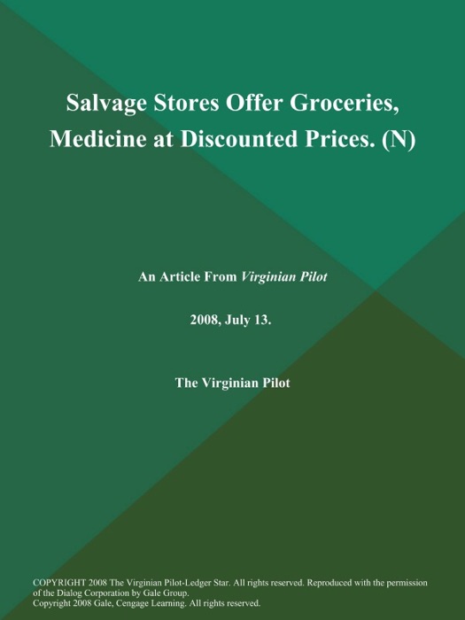 Salvage Stores Offer Groceries, Medicine at Discounted Prices (N)